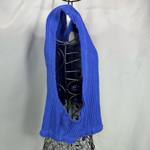 Free People Movement ribbed blue cropped tank size M - Picture 3 of 9